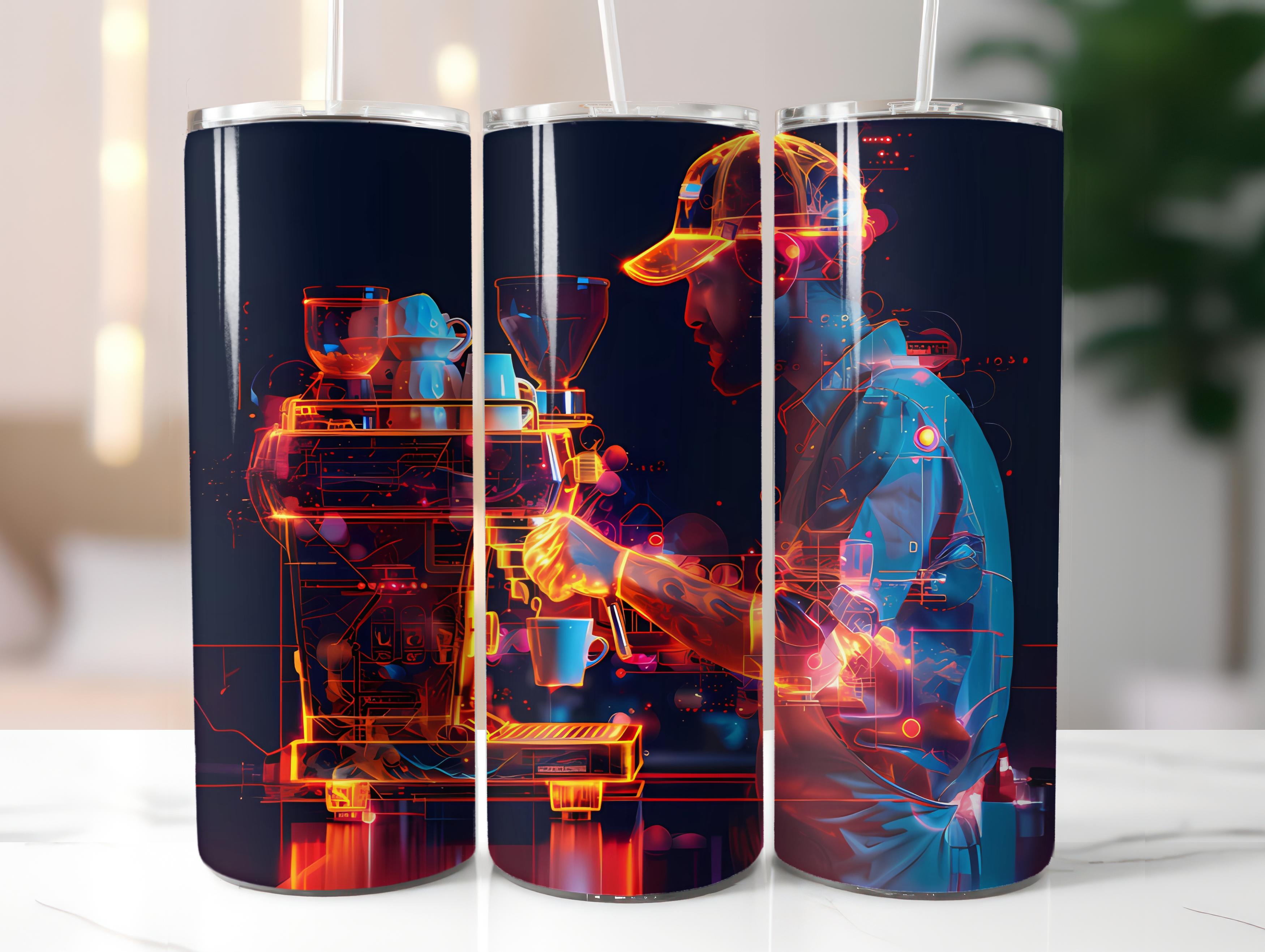 Barista Profession 3 Tumbler Wrap - CraftNest - Digital Crafting and Art