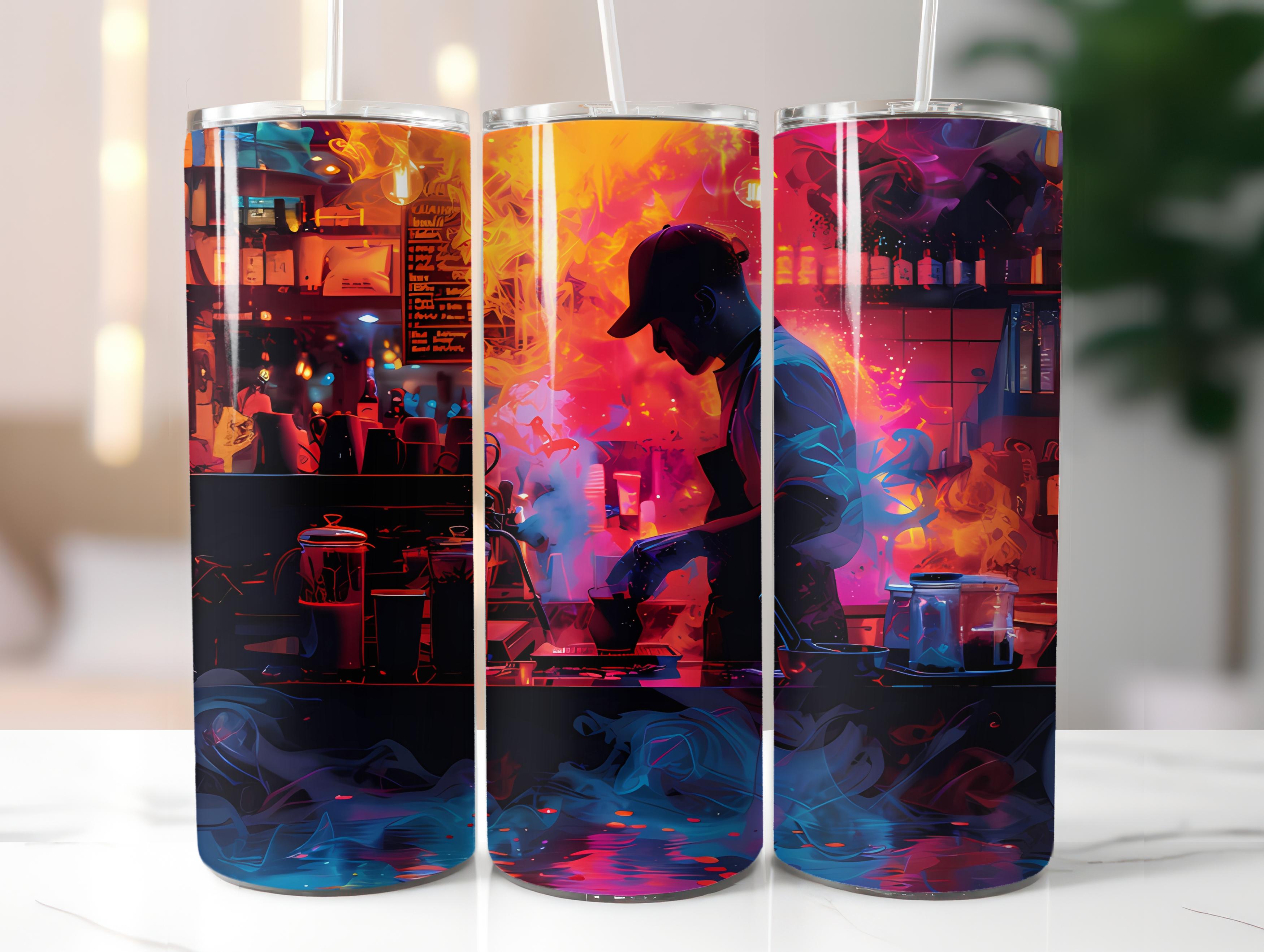 Barista Profession 2 Tumbler Wrap - CraftNest - Digital Crafting and Art