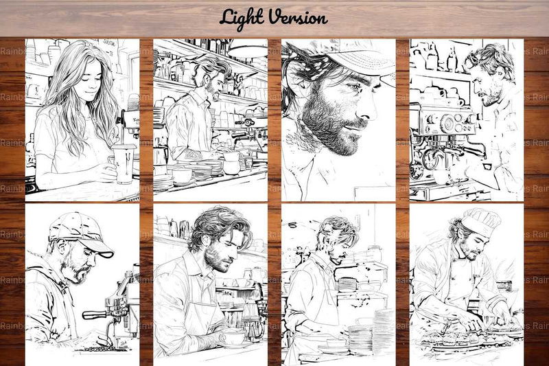 Barista Coloring Books - CraftNest - Digital Crafting and Art