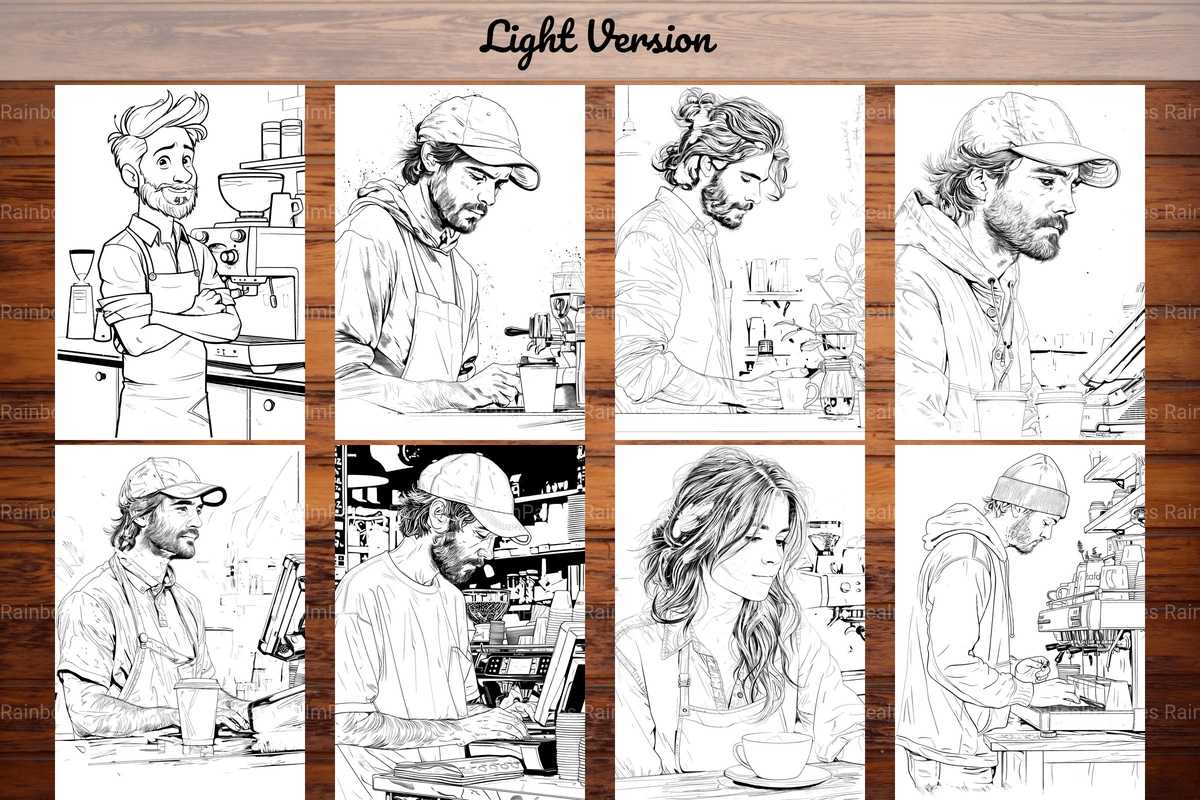 Barista Coloring Books - CraftNest - Digital Crafting and Art