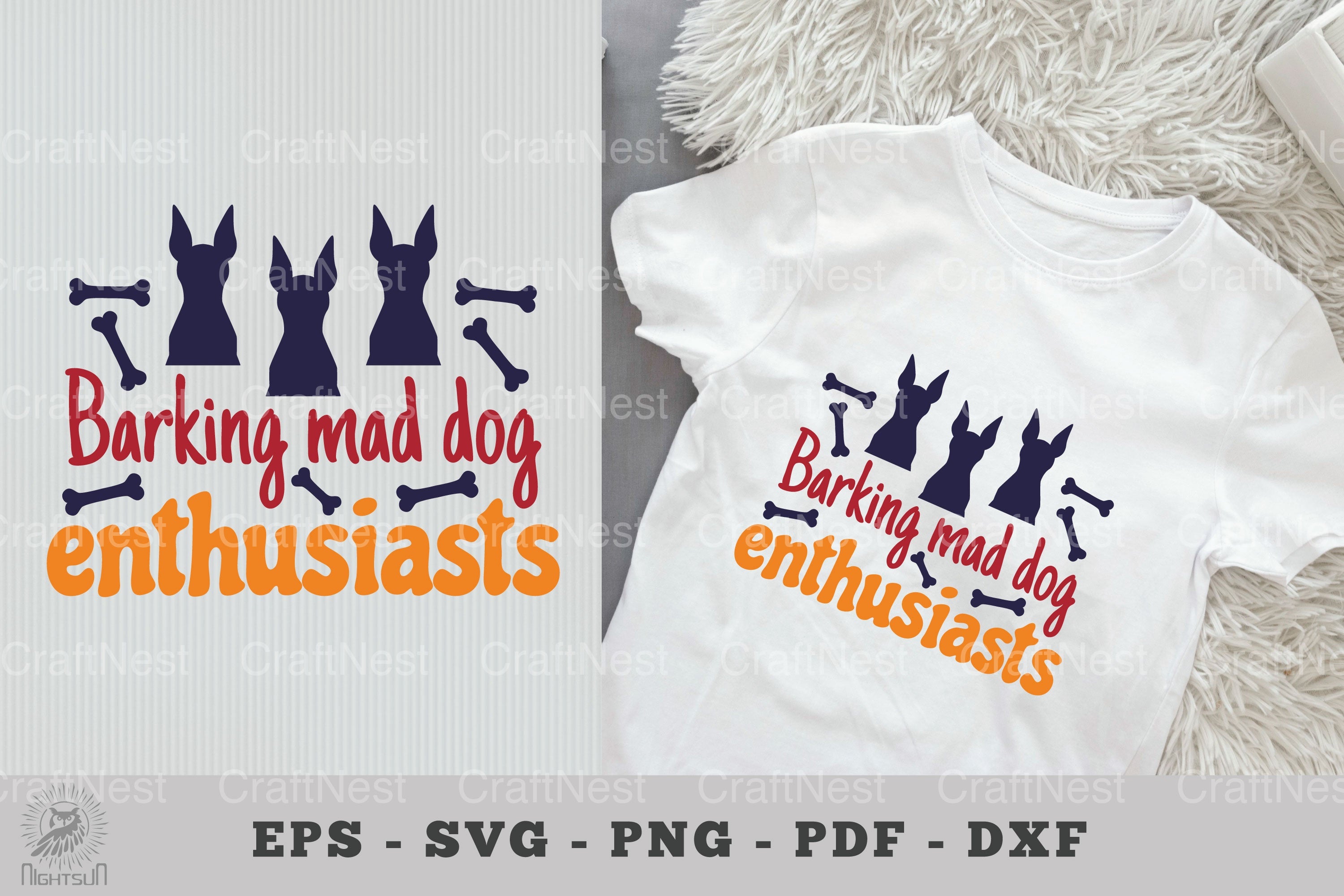 Barking Mad Dog Enthusiasts Quotes Clipart Bundle - CraftNest - Digital Crafting and Art