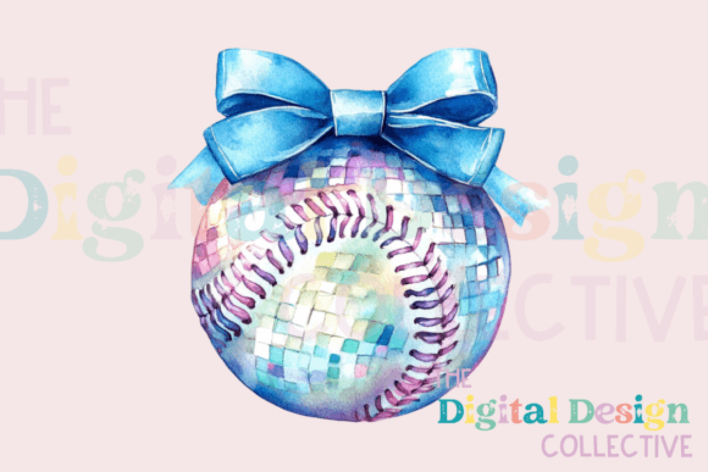 Baseball Coquette Bow Design Clipart Bundle