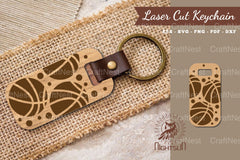 Basketball Laser Cut Keychain Design Bundle - CraftNest - Digital Crafting and Art