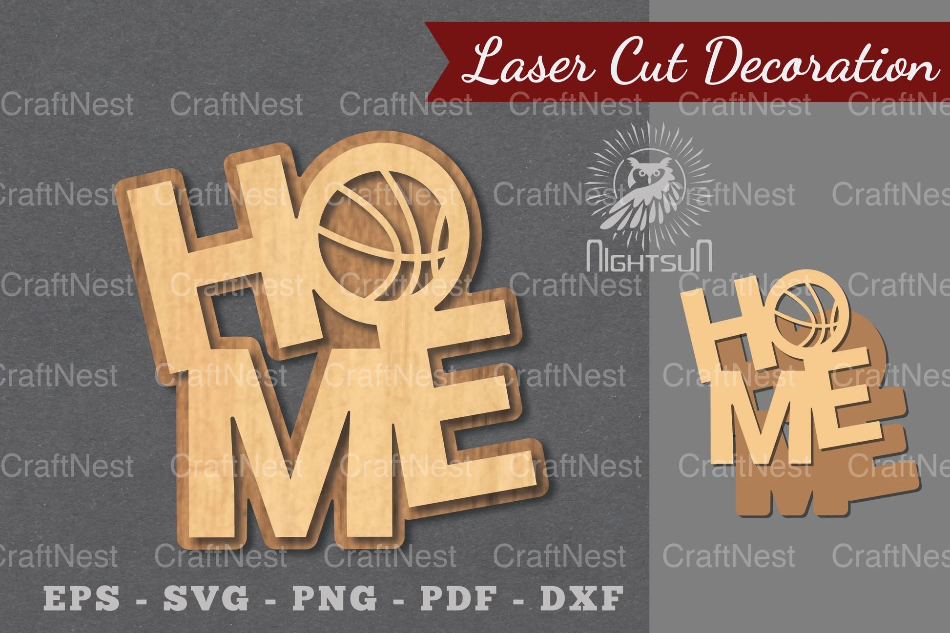 Basketball Home Laser Cut Decoration Clipart Bundle - CraftNest - Digital Crafting and Art
