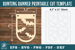 Bat Bunting Banner Printable - Clipart Bundle - CraftNest - Digital Crafting and Art