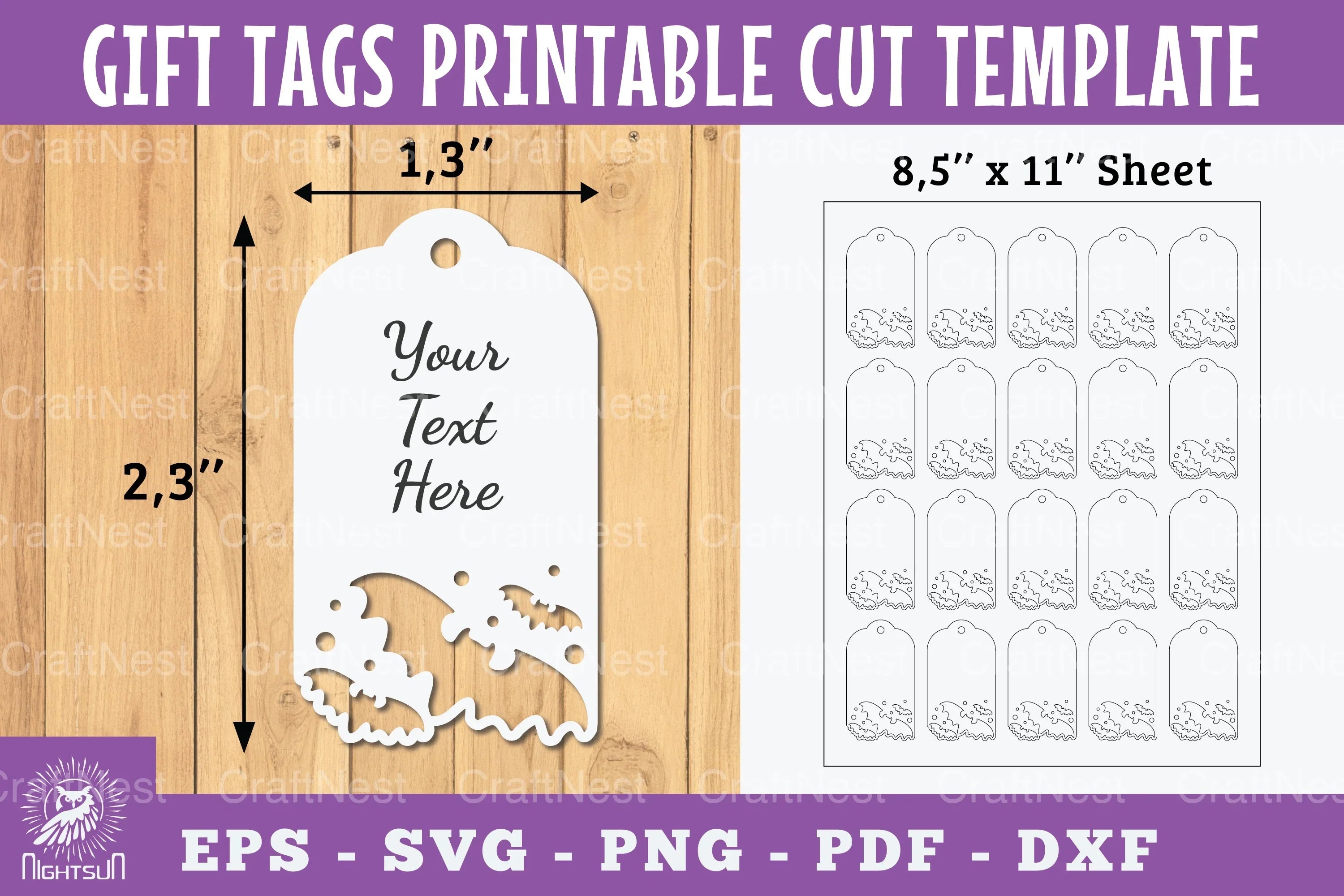 Printable Bat Gift Tags Clipart Bundle - CraftNest - Digital Crafting and Art