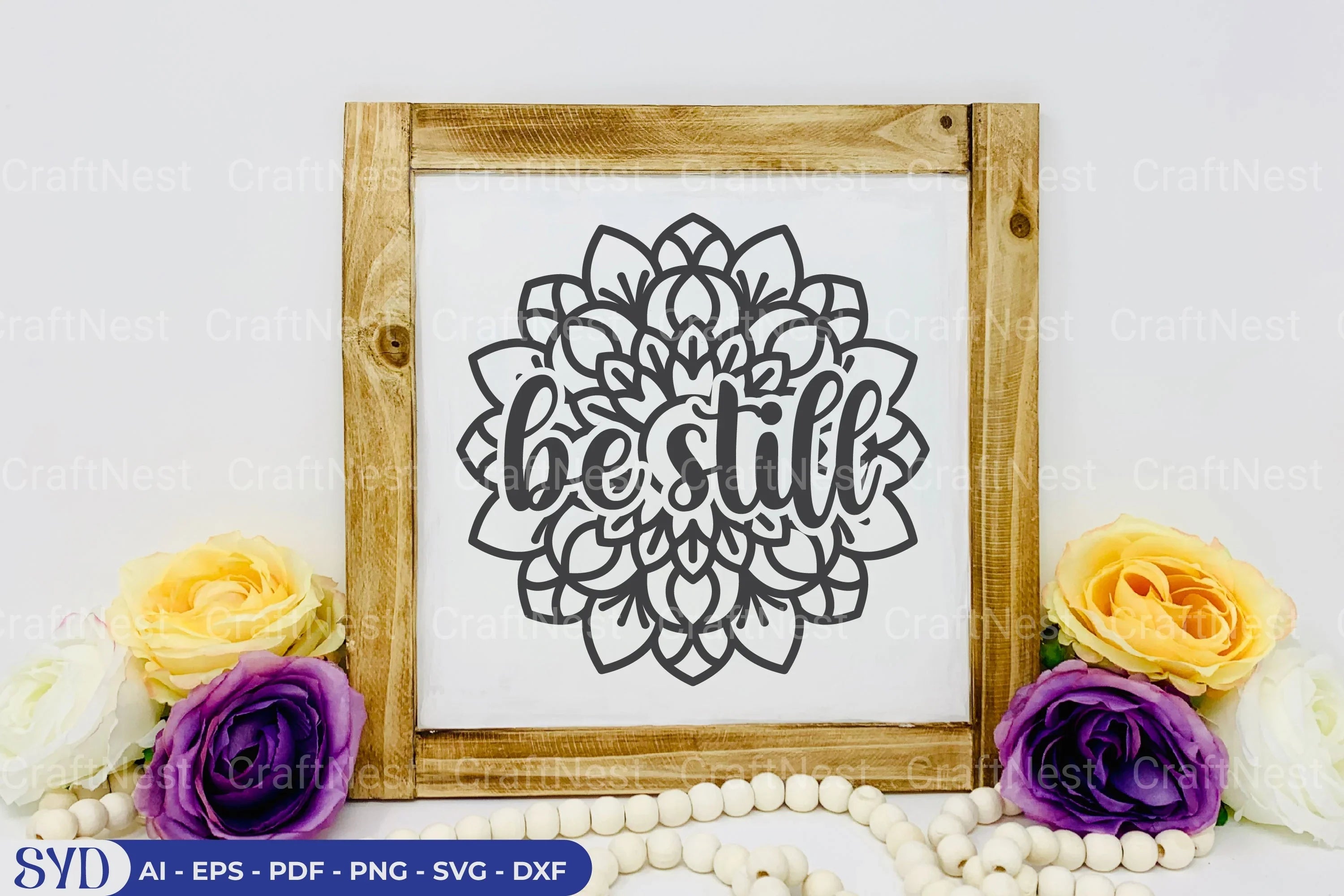 Be Still Mandala SVG Bundle - CraftNest - Digital Crafting and Art