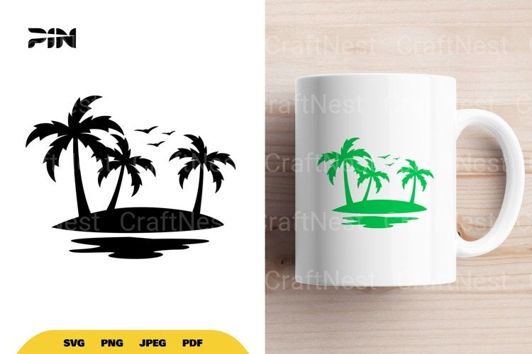 Beach Silhouette SVG Bundle - CraftNest - Digital Crafting and Art