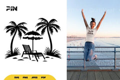 Beach Silhouette SVG Bundle - CraftNest - Digital Crafting and Art