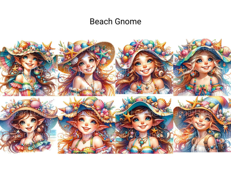 Beach Gnome - CraftNest - Digital Crafting and Art