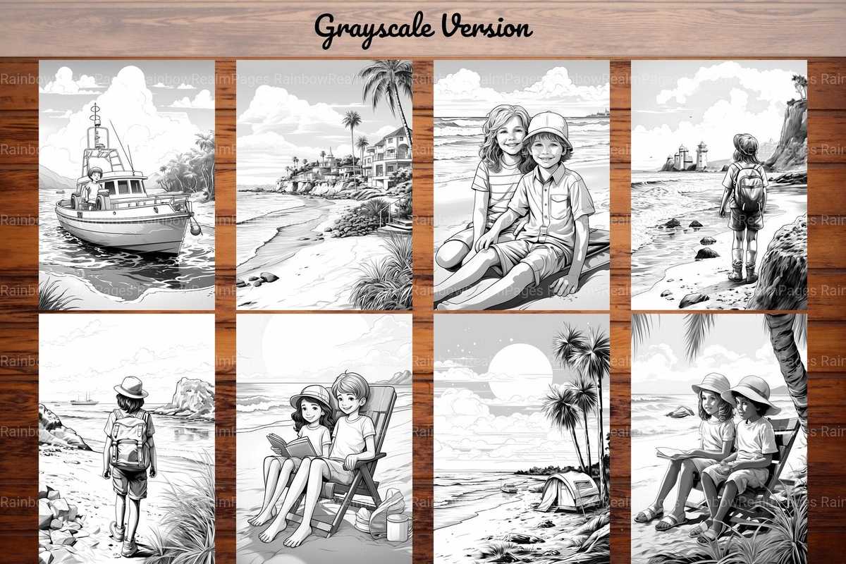 Beach Vacation Coloring Books - CraftNest