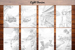 Beach Vacation Coloring Books - CraftNest