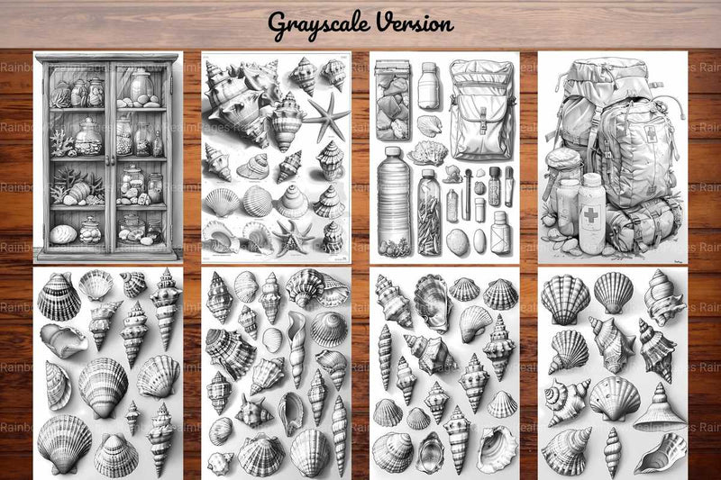 Beachcombing Coloring Books - CraftNest - Digital Crafting and Art