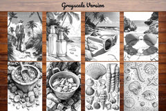 Beachcombing Coloring Books - CraftNest - Digital Crafting and Art