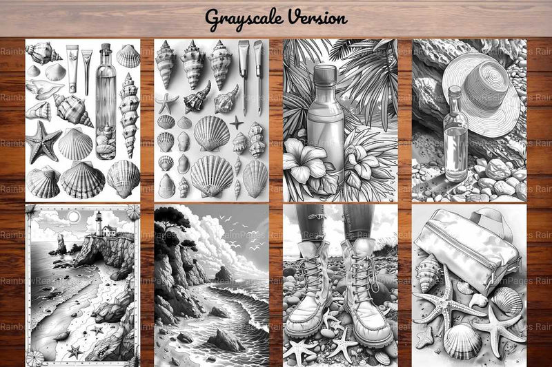 Beachcombing Coloring Books - CraftNest - Digital Crafting and Art