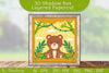 Bear Animals Shadow Box Layered Papercut SVG Bundle
