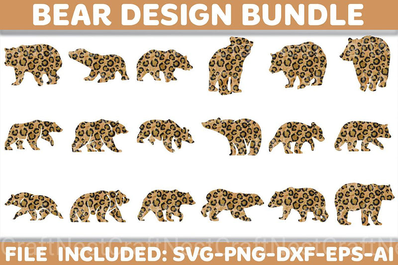 Bear SVG Bundle - CraftNest - Digital Crafting and Art
