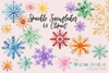 Beautiful Sparkle Snowflake Clipart Bundle