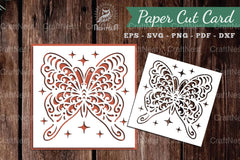 Beautiful Butterfly Papercut Card Clipart Bundle - CraftNest - Digital Crafting and Art