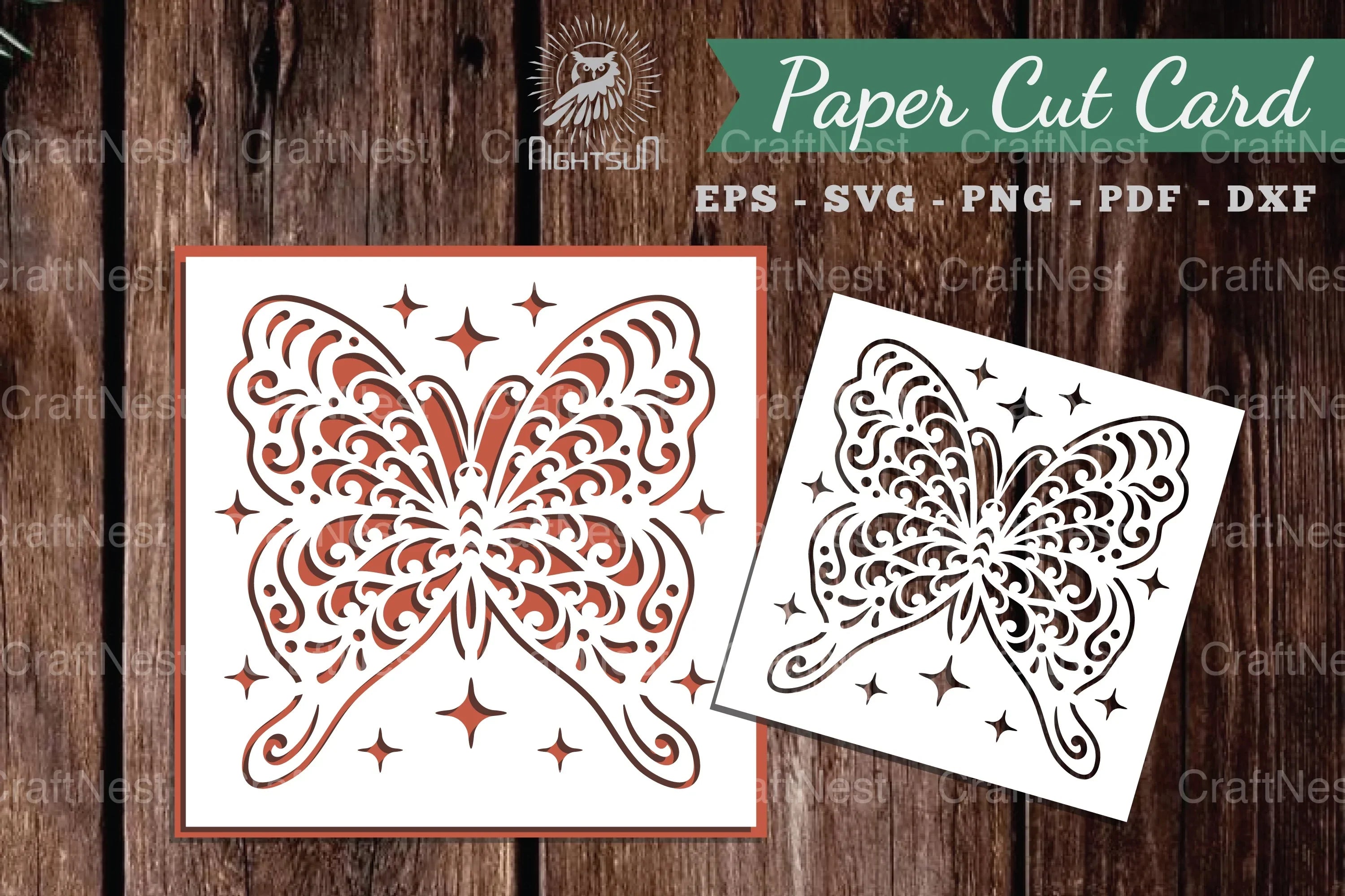 Beautiful Butterfly Papercut Card Clipart Bundle - CraftNest - Digital Crafting and Art