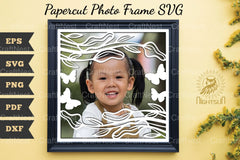 Beautiful Floral Photo Frame Papercut SVG Bundle - CraftNest - Digital Crafting and Art