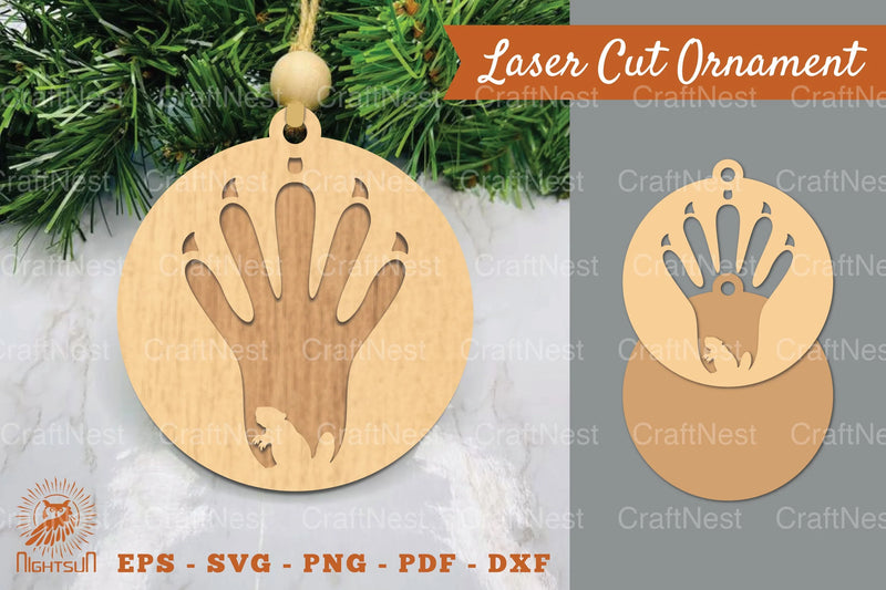 Beaver Paw Laser Cut Ornament Clipart Bundle - CraftNest - Digital Crafting and Art