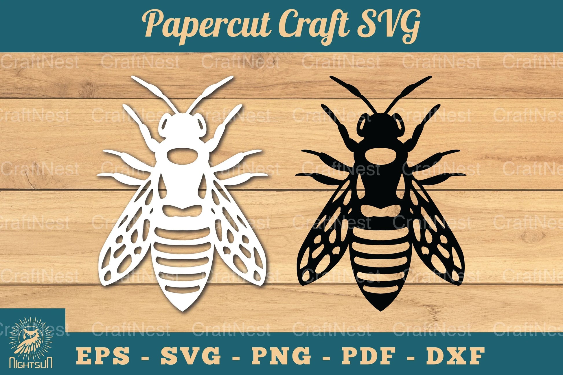Bee Paper Cutting Craft Clipart Bundle - CraftNest - Digital Crafting and Art