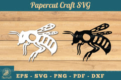 Bee Paper Cutting Craft SVG Bundle - CraftNest - Digital Crafting and Art
