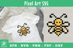 Bee Pixel Art Clipart Bundle - CraftNest - Digital Crafting and Art