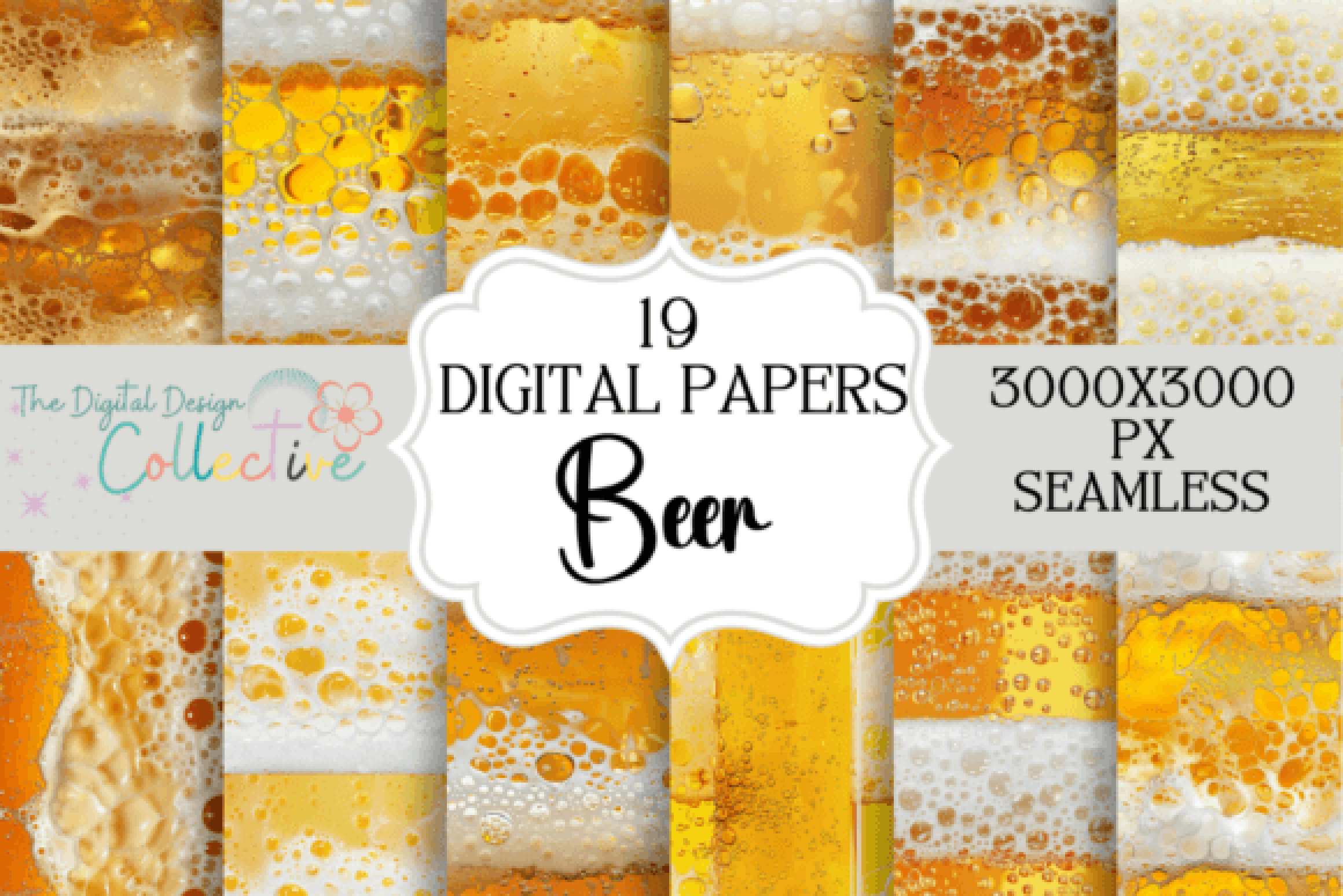 Seamless Beer Digital Paper