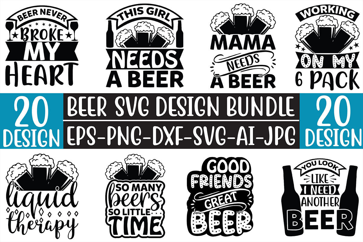 Beer SVG Bundle 15 - CraftNest - Digital Crafting and Art