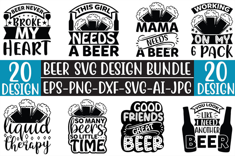 Beer SVG Bundle 15 - CraftNest - Digital Crafting and Art