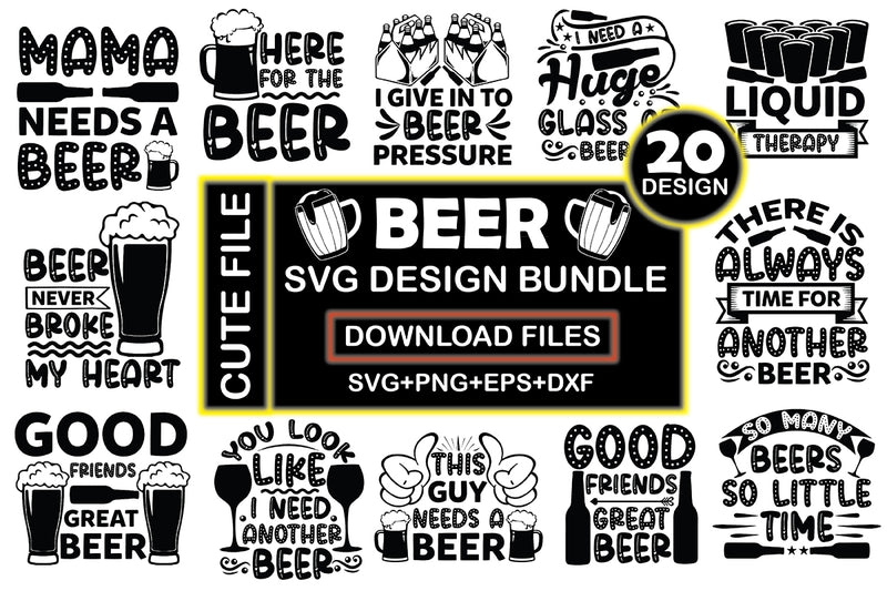 Beer SVG Bundle 17 - CraftNest - Digital Crafting and Art