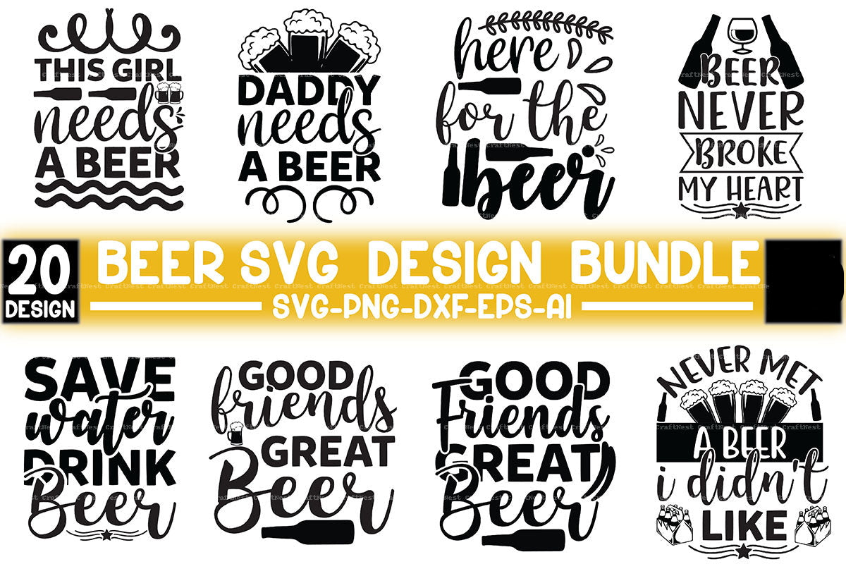 Beer Design SVG Bundle 4