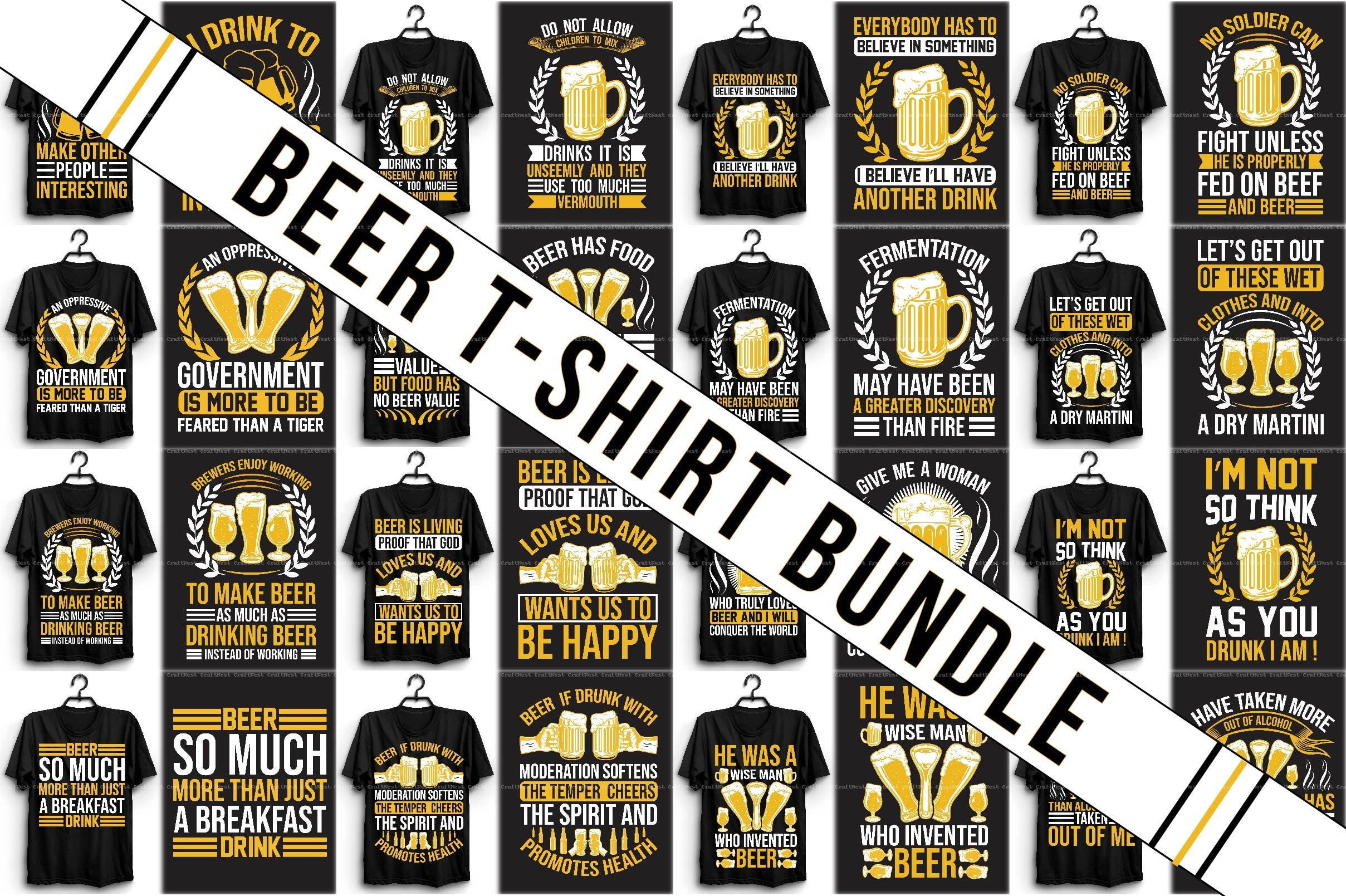 Beer T-Shirt Design SVG Bundle 1