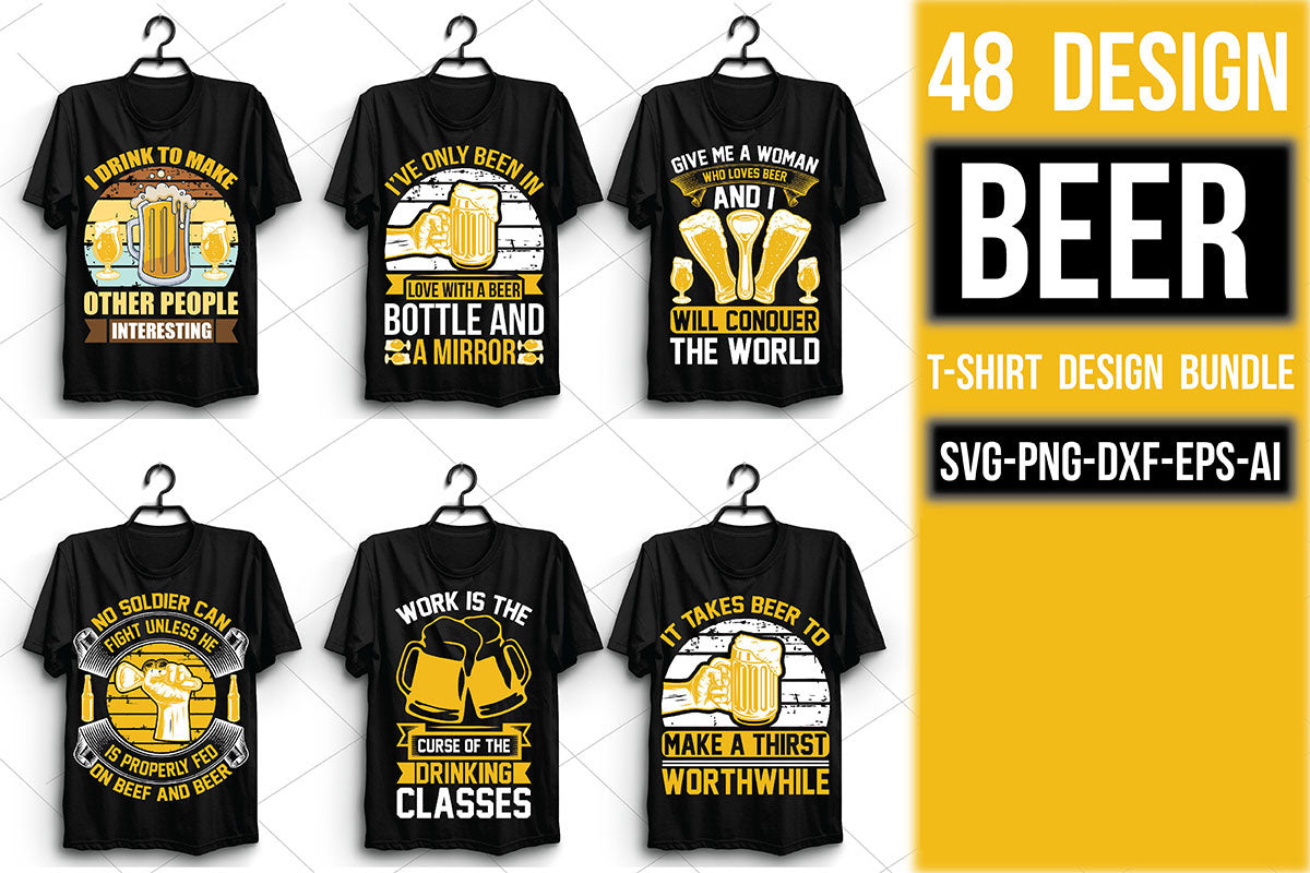 Beer T Shirt Bundle 12 - CraftNest - Digital Crafting and Art