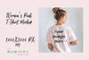 Pink Bella Canvas T-Shirt Mockup