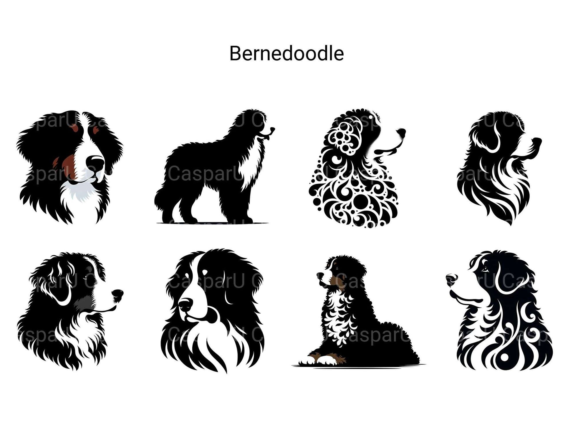 Bernedoodle - CraftNest - Digital Crafting and Art