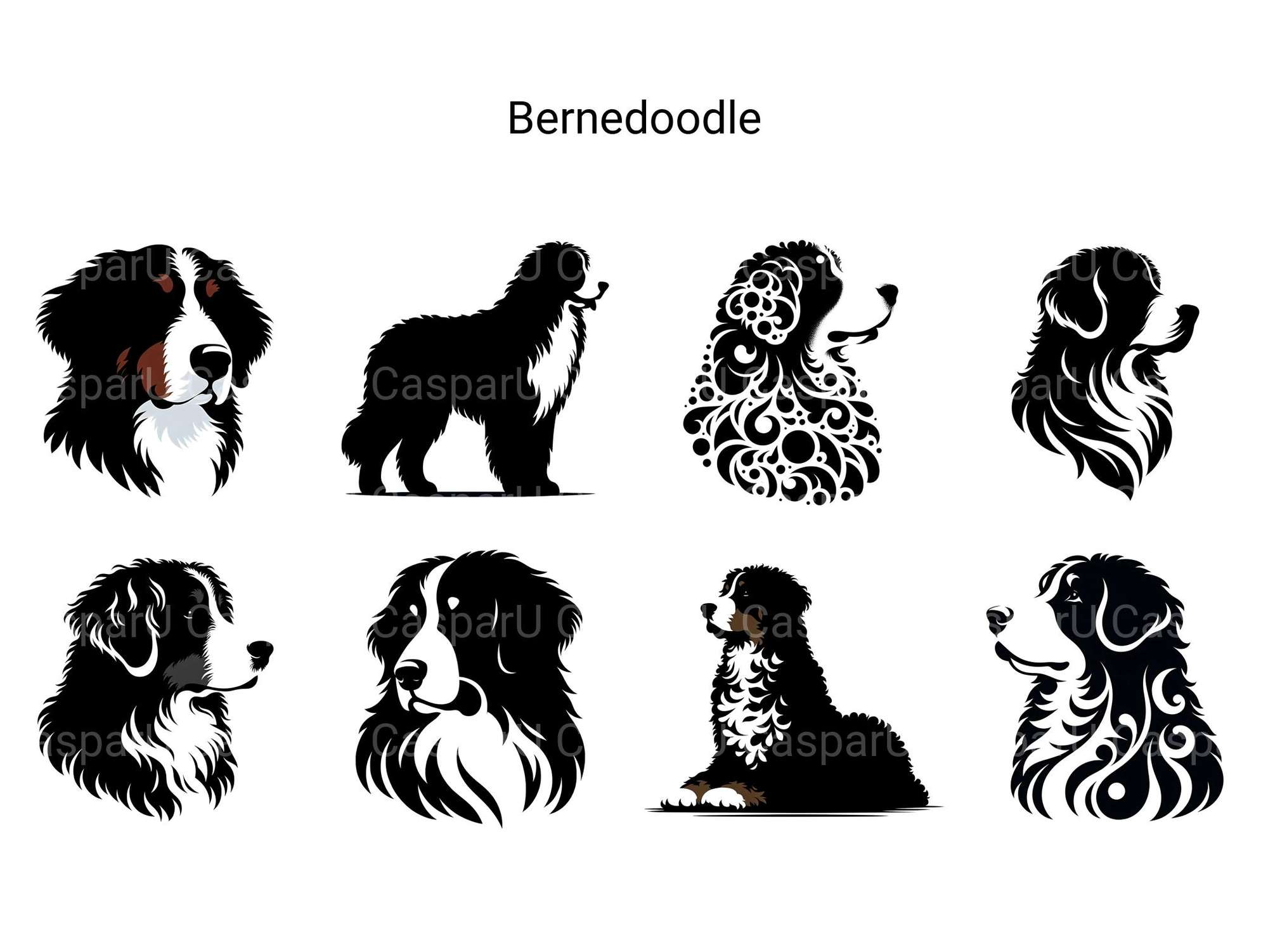 Bernedoodle - CraftNest - Digital Crafting and Art