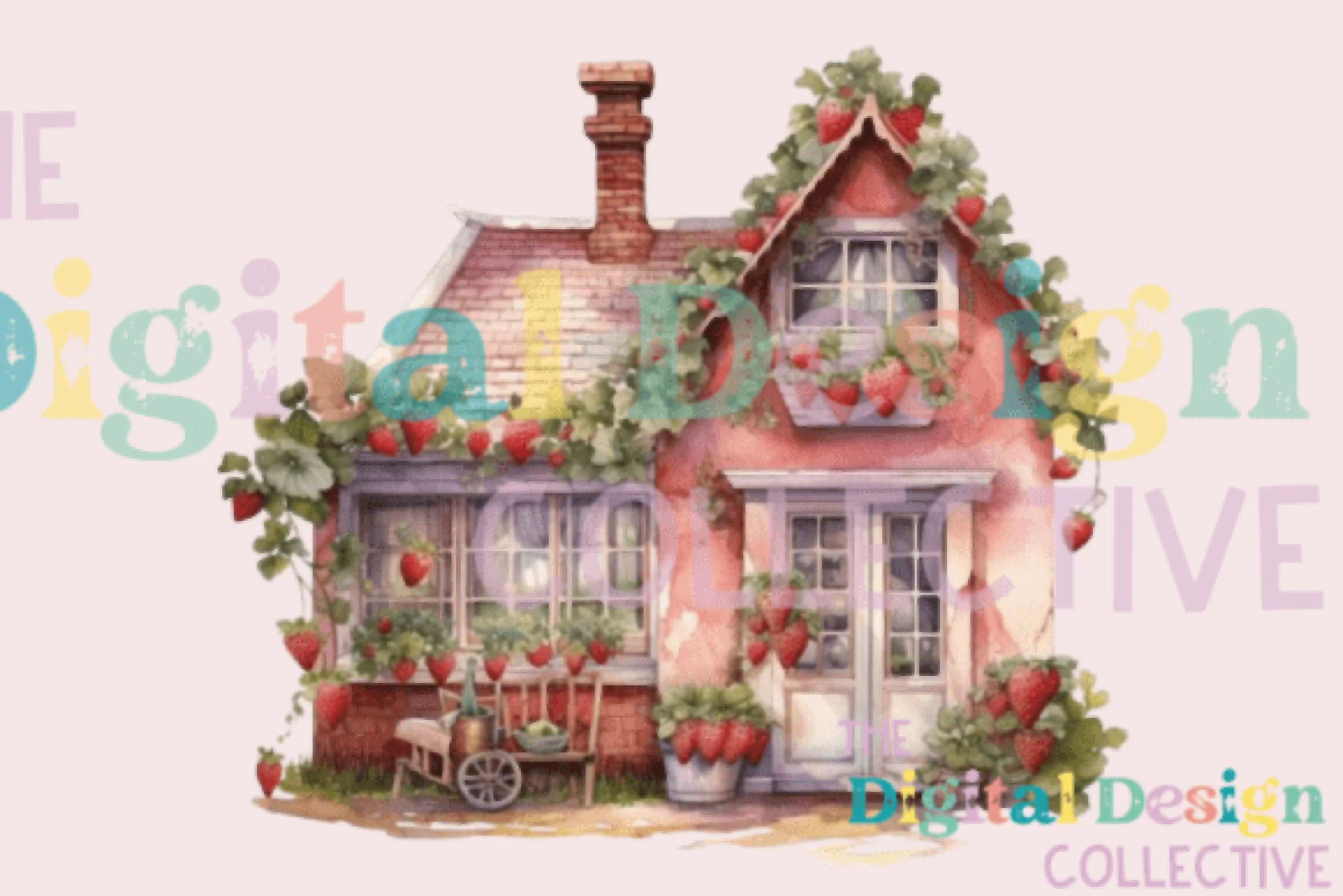 Berry House Spring Design Clipart Bundle - CraftNest - Digital Crafting and Art