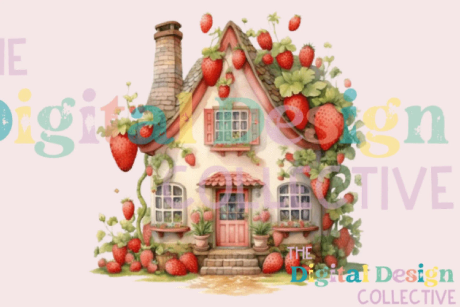 Berry House Spring Design Clipart Bundle - CraftNest - Digital Crafting and Art