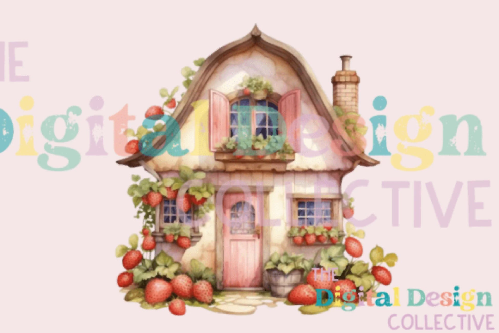 Berry House Spring Design Clipart Bundle - CraftNest - Digital Crafting and Art