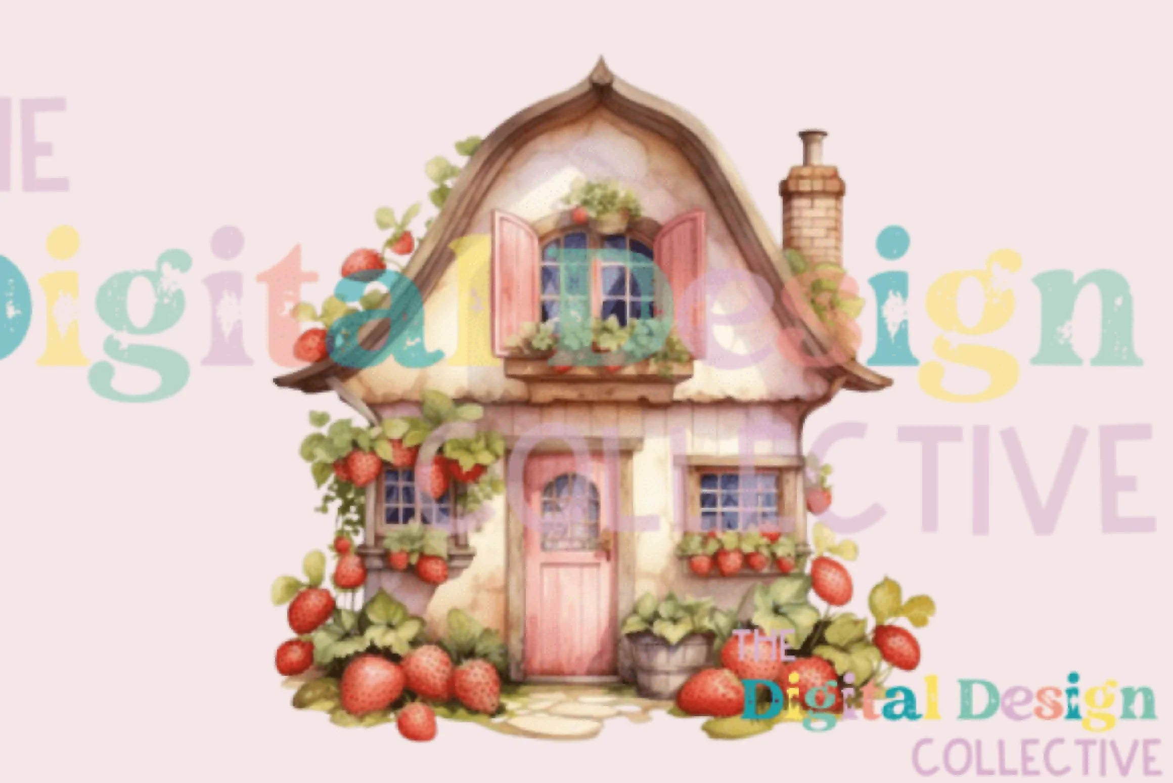 Berry House Spring Design Clipart Bundle - CraftNest - Digital Crafting and Art
