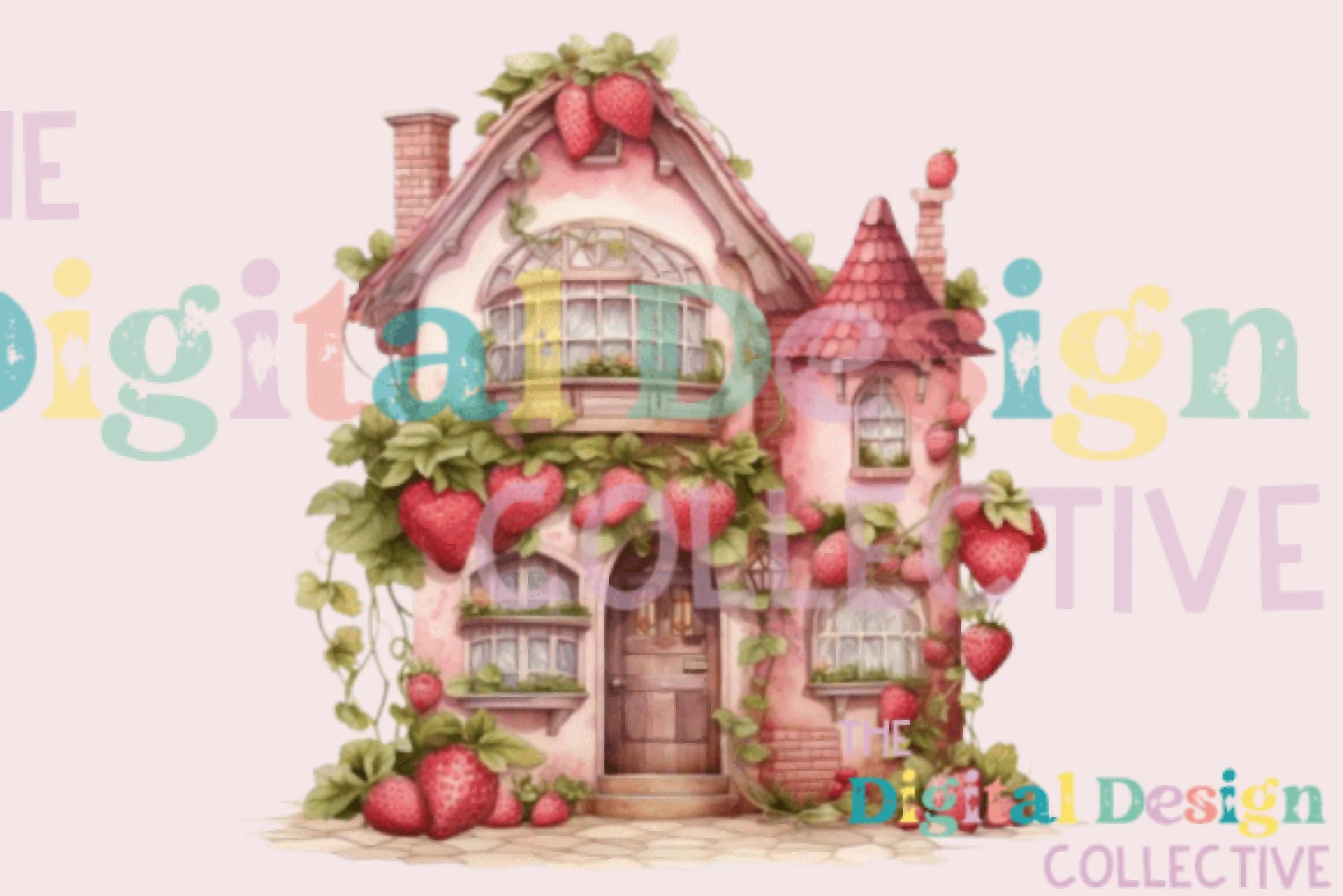 Berry House Spring Design Clipart Bundle - CraftNest - Digital Crafting and Art
