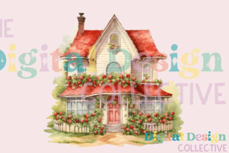 Berry House Spring Design Clipart Bundle - CraftNest - Digital Crafting and Art