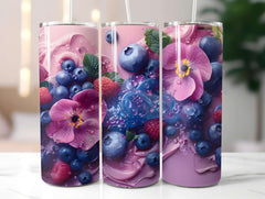 Berry Blues 2 Tumbler Wrap - CraftNest - Digital Crafting and Art