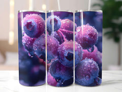 Berry Blues 2 Tumbler Wrap - CraftNest - Digital Crafting and Art