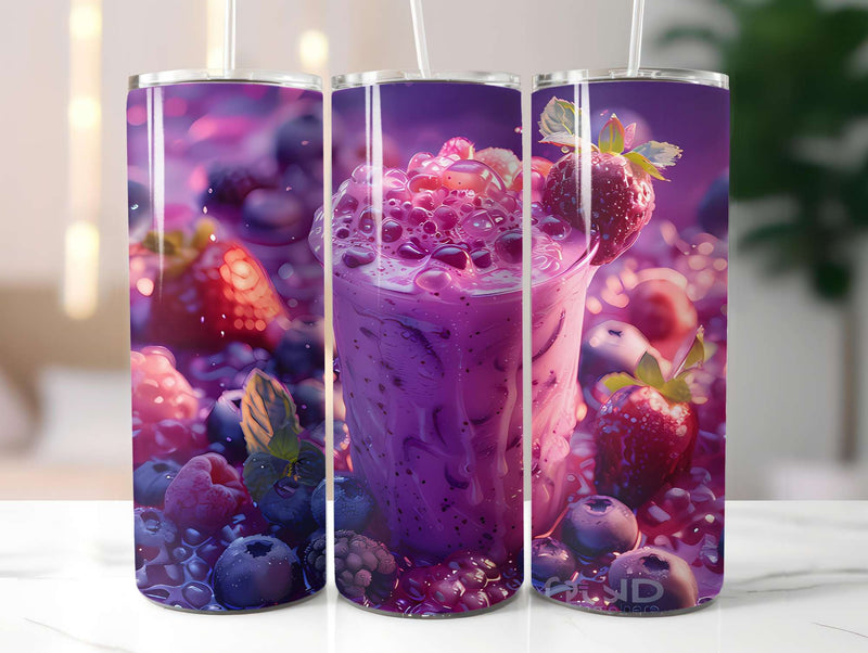 Berry Blues 1 Tumbler Wrap - CraftNest - Digital Crafting and Art