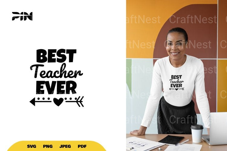 Best Teacher Ever SVG Bundle - CraftNest - Digital Crafting and Art