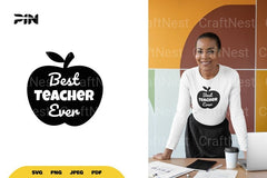 Best Teacher Ever SVG Bundle - CraftNest - Digital Crafting and Art